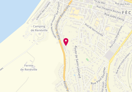 Plan de Saint Algue, Centre Commercial Leclerc Les Voiles Route Havre, 76400 Saint-Léonard