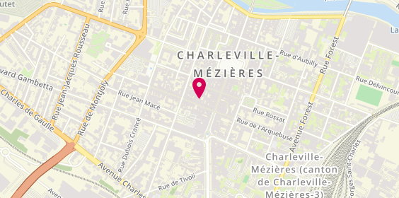 Plan de Adeline Bourbon, 16 Rue Bourbon, 08000 Charleville-Mézières