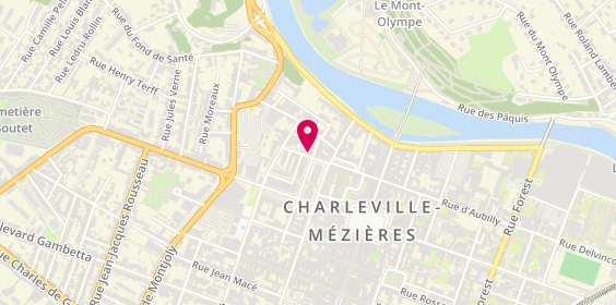 Plan de Code Coiffure, 32 Rue Baron-Quinart, 08000 Charleville-Mézières