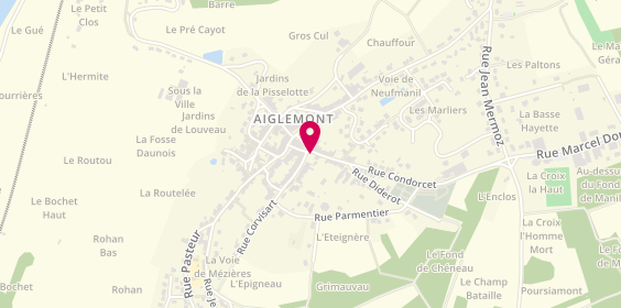 Plan de BOURNONVILLE Pascaline, 1 Rue Corvisart, 08090 Aiglemont