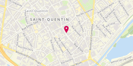 Plan de Saint Algue, 31 Rue d'Isle, 02100 Saint-Quentin