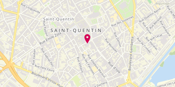 Plan de Antony Maison de Coiffure, 13 Bis Rue Anatole France, 02100 Saint-Quentin
