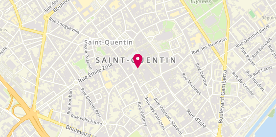 Plan de Chic et Choc, 21 place de l'Hôtel de Ville, 02100 Saint-Quentin
