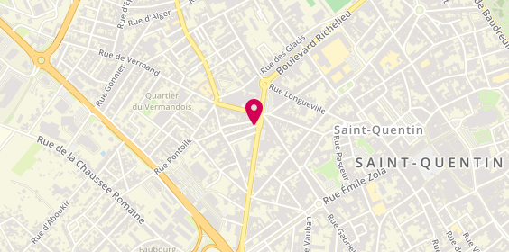 Plan de Tchip Coiffure Saint-Quentin, 22 Boulevard Henri Martin, 02100 Saint-Quentin