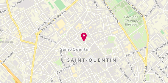 Plan de O' Feeling Coiffure, 5 Rue du Petit Origny, 02100 Saint-Quentin