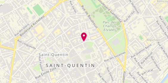 Plan de Vog Coiffure, 15 Bis Rue du Gouvernement, 02100 Saint-Quentin