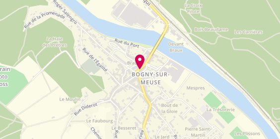 Plan de Christine Coiffure, 20 place de la République, 08120 Bogny-sur-Meuse