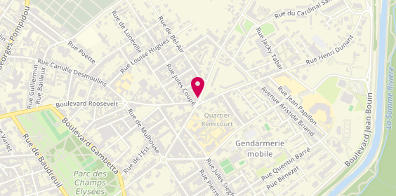 Plan de Grain de Couleurs, 1 avenue de la République, 02100 Saint-Quentin