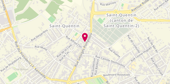 Plan de Secrets de Coiffeurs, 101 Rue Georges Pompidou, 02100 Saint-Quentin