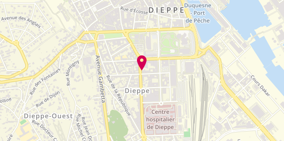 Plan de Le Cocon, la Coiffure Comme Soin, 11 Rue Thiers, 76200 Dieppe