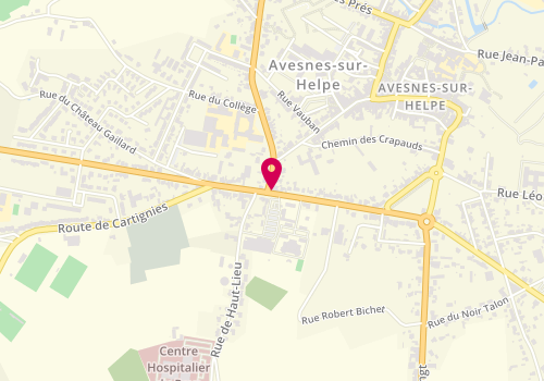 Plan de L'Atelier du coiffeur, 40 avenue de Verdun, 59440 Avesnes-sur-Helpe