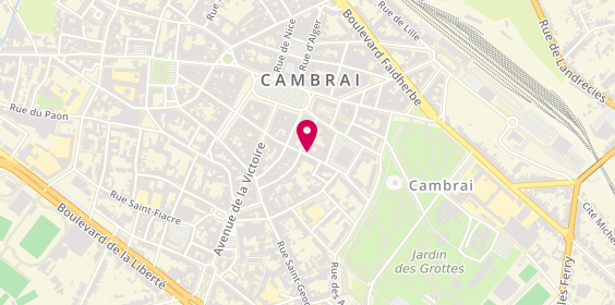 Plan de Coiffure Céleste, 47 Bis Rue des Rôtisseurs, 59400 Cambrai