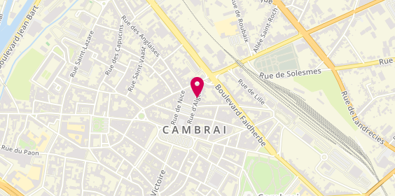 Plan de La Belle et le Barbu, 28 Rue d'Alger, 59400 Cambrai