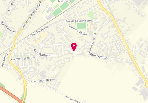 Plan de Le Jardin des Couleurs, 620 Bis Rue Galliéni, 59552 Lambres-lez-Douai