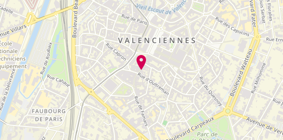 Plan de Gentlemen Barber And Ladies Coiffur, 29 Rue de Famars, 59300 Valenciennes