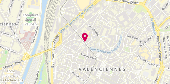 Plan de L3D Coiffure, 40 avenue Georges Clemenceau, 59300 Valenciennes