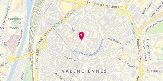 Plan de Coiff' Aux Ciseaux d'Or, 71 Rue de Lille, 59300 Valenciennes