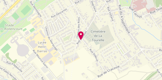 Plan de Chrysalide Coiffure, 1 Rue Diderot, 62800 Liévin