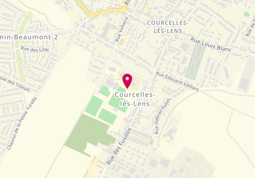 Plan de L'Atelier Coiffure & Esthétique, 98 Rue des Fusillés, 62970 Courcelles-lès-Lens