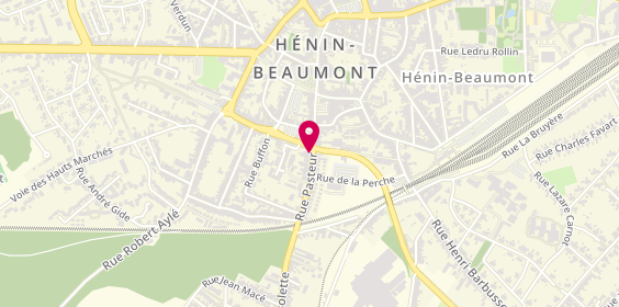 Plan de Khider Coiffure, 242 Rue Pasteur, 62110 Hénin-Beaumont