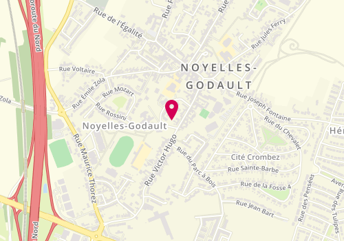 Plan de Evolut'ifs Coiffure, 57 Rue Maurice Thorez, 62950 Noyelles-Godault