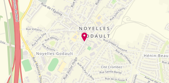 Plan de L'Esprit Coiffure, 18 Rue Victor Hugo, 62950 Noyelles-Godault