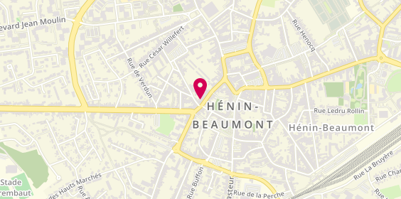 Plan de HALLUIN Robert, 132 Rue Napoléon Demarquette, 62110 Hénin-Beaumont