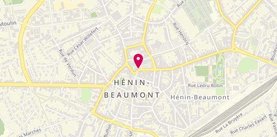 Plan de Ms Beaute, 163 Place Jean Jaures, 62110 Hénin-Beaumont