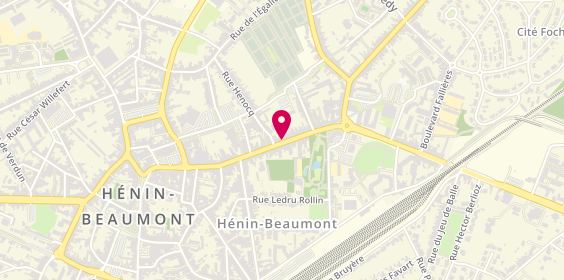 Plan de Epi Tete Coiffure, 315 Rue Élie Gruyelle, 62110 Hénin-Beaumont