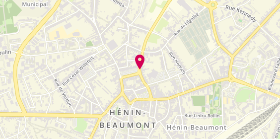 Plan de Eurostyl Coiffure, 192 Rue Montpencher, 62110 Hénin-Beaumont