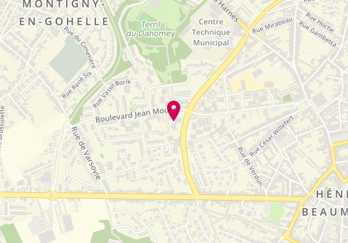 Plan de Shahid Coiffure, Residence Alsace
Boulevard Jean Moulin, 62640 Montigny-en-Gohelle
