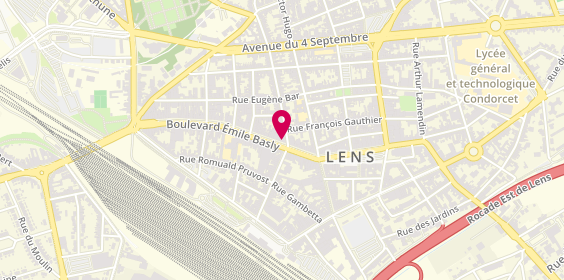 Plan de Isa Leignel Coiffure Beauté, 4 Boulevard Emile Basly, 62300 Lens