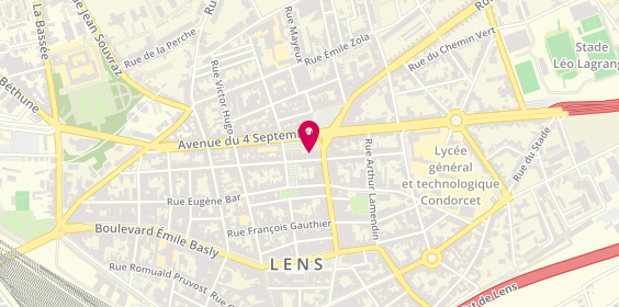 Plan de Paris Coiffure, 8 Rue Pasteur, 62300 Lens