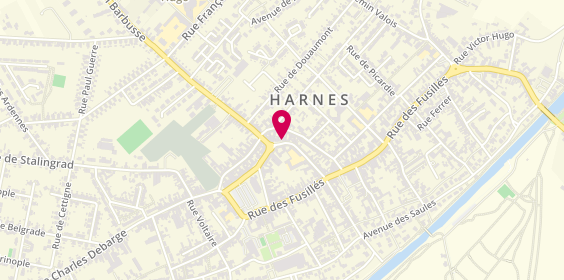 Plan de Le Maître Coiffeur, 37 Rue de Montceau-Les-Mines, 62440 Harnes