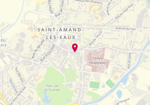 Plan de Bgr Coiff, 54 Rue Thiers, 59230 Saint-Amand-les-Eaux
