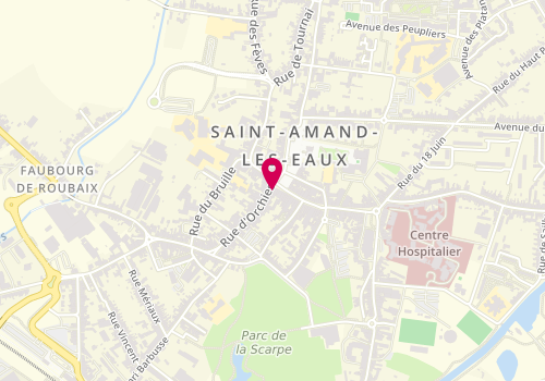 Plan de Style And Relax, 11 Grand'place, 59230 Saint-Amand-les-Eaux