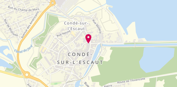 Plan de Actua Coiffure, 49 Rue Gambetta, 59163 Condé-sur-l'Escaut