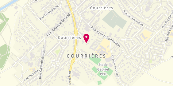 Plan de Natur'l Coiffure, 7 Rue Louis Breton, 62710 Courrières