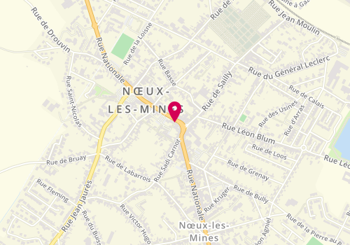 Plan de L'Équip'hair, 156 Rue Nationale, 62290 Nœux-les-Mines