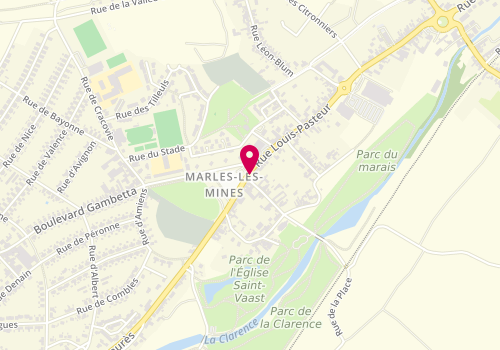 Plan de Génération Coiffure, 32 Rue Louis Pasteur, 62540 Marles-les-Mines
