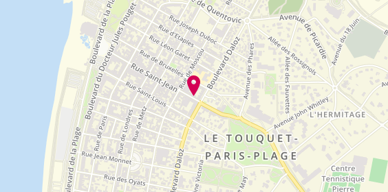 Plan de BERTOUX Pierre-Yves, 87 Rue Saint-Jean, 62520 Le Touquet-Paris-Plage