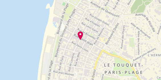 Plan de Thierry Lothmann le Touquet, 59 Rue de Londres, 62520 Le Touquet-Paris-Plage