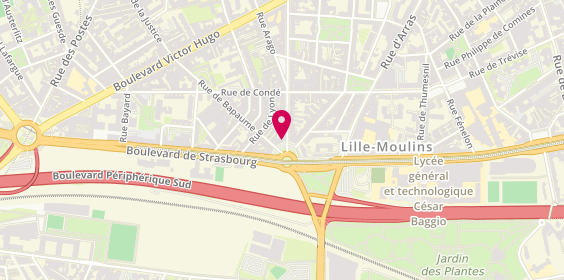Plan de MB Espace Coiffure, 204 Rue d'Artois, 59000 Lille