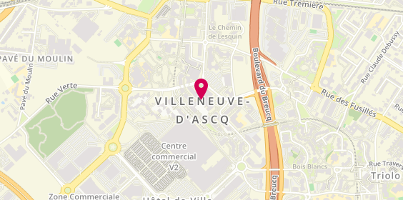 Plan de Connecting Coiffure, 30 place Salvador Allende, 59650 Villeneuve-d'Ascq
