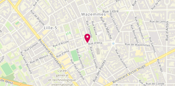 Plan de BENBERNOU Ahmed, 45 Rue d'Iéna, 59000 Lille