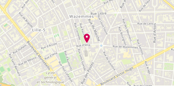Plan de Hamza Coiffure, 96 Rue Racine, 59000 Lille
