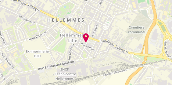 Plan de D.V Métamorphose, Hellemmes Lille 10 Rue Ferdinand Mathias, 59260 Hellemmes