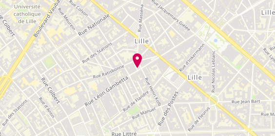 Plan de Hexagone, 152 Rue Léon Gambetta, 59000 Lille