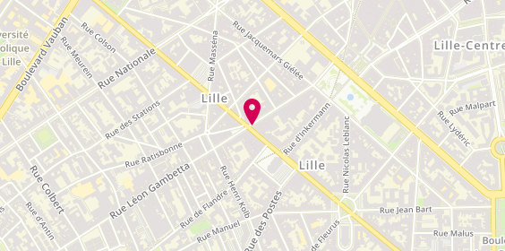Plan de Maaj, 103 Rue Léon Gambetta, 59000 Lille