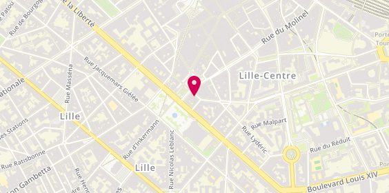 Plan de Salon Gino, 4 Rue Jeanne Maillotte, 59800 Lille